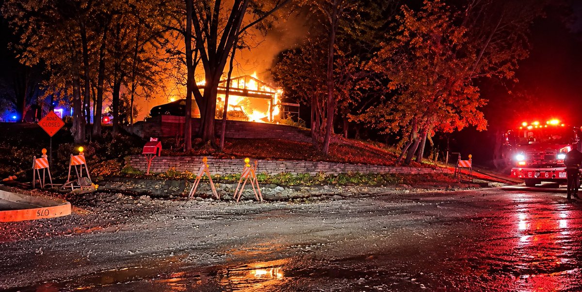Fire tears through attached garage, spreads into home on West Bush Lake Road