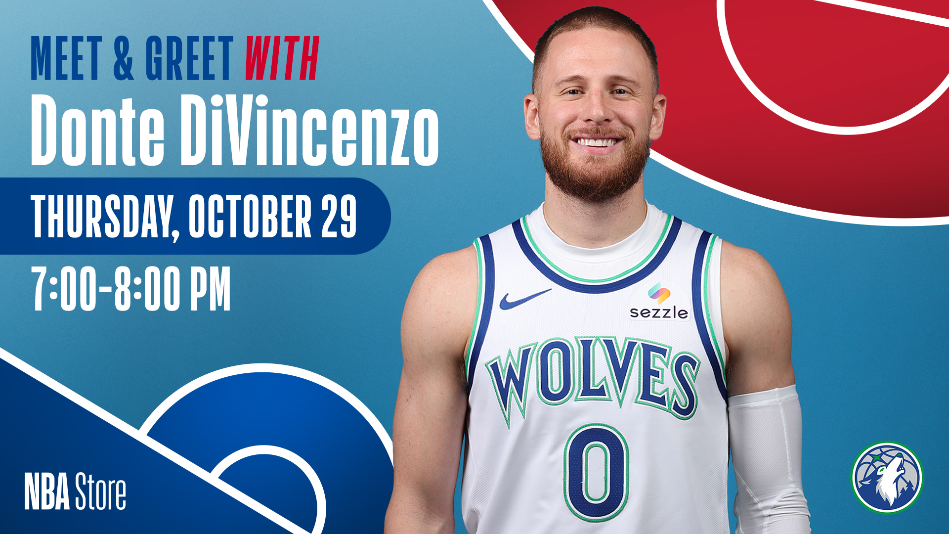 Timberwolves guard Donte DiVincenzo met fans at Mall of America's NBA Store on Oct. 29
